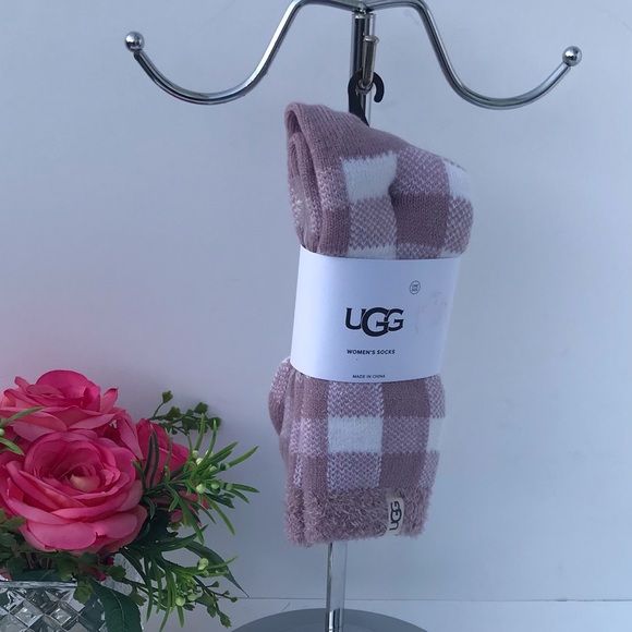 UGG Vanna Check Fleece Lined Sock - Picture 1 of 8